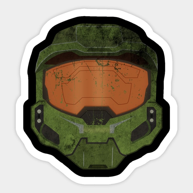 Master Chief Halo Helmet Sticker by OreFather